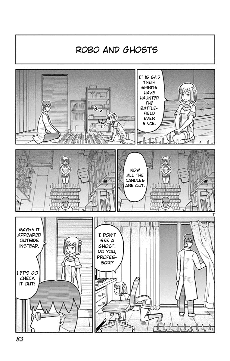 Bocchi Hakase to Robot Shoujo no Zetsubou Teki Utopia Chapter 26 page 7 - Chapter 26: Lonely Professor and 100 Ghost Stories
