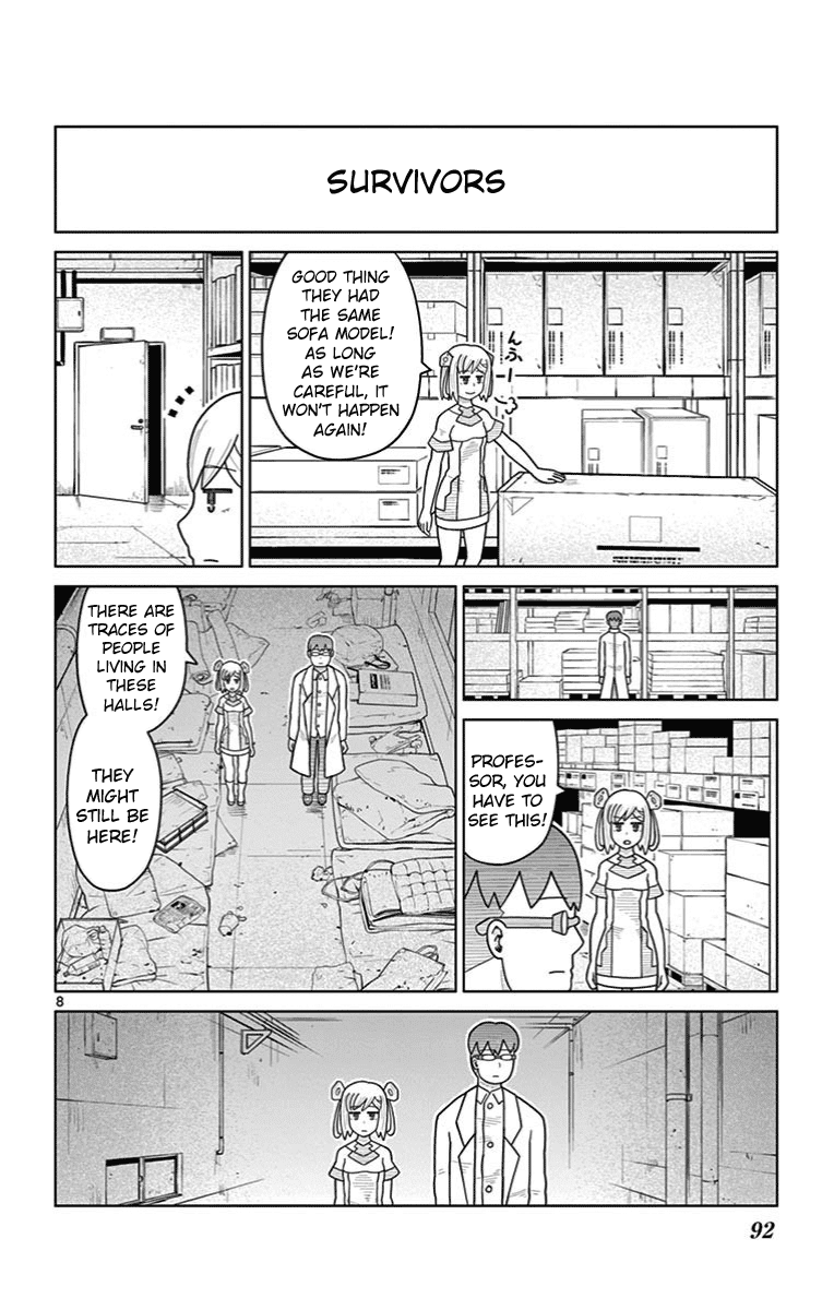 Bocchi Hakase to Robot Shoujo no Zetsubou Teki Utopia Chapter 27 page 8 - Chapter 27: Lonely Professor and the Hardware Store