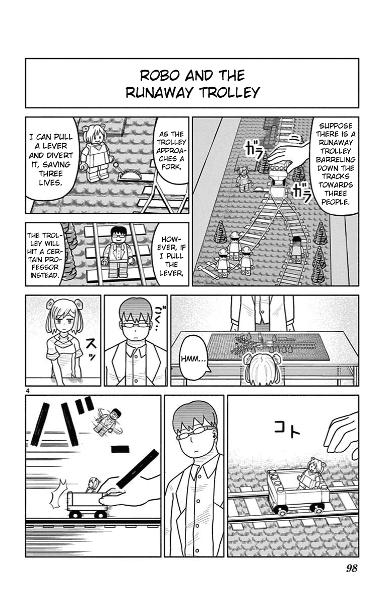 Bocchi Hakase to Robot Shoujo no Zetsubou Teki Utopia Chapter 28 page 4 - Chapter 28: Robot Girl and Ethics