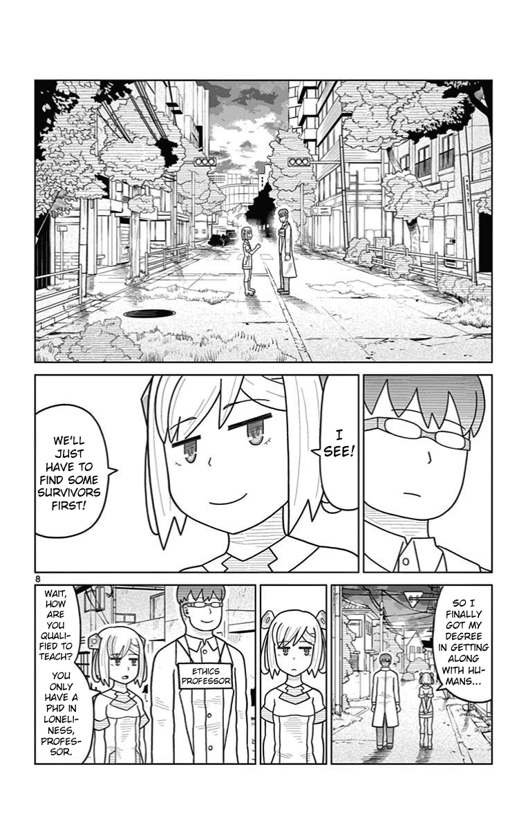Bocchi Hakase to Robot Shoujo no Zetsubou Teki Utopia Chapter 28 page 8 - Chapter 28: Robot Girl and Ethics