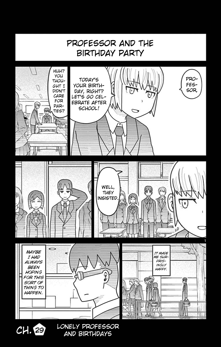 Bocchi Hakase to Robot Shoujo no Zetsubou Teki Utopia Chapter 29 page 1 - Chapter 29: Lonely Professor and Birthdays