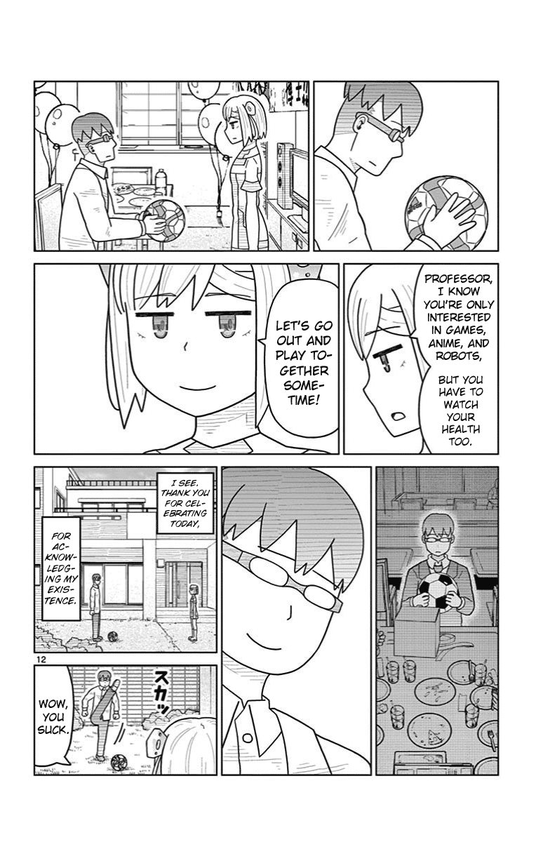 Bocchi Hakase to Robot Shoujo no Zetsubou Teki Utopia Chapter 29 page 12 - Chapter 29: Lonely Professor and Birthdays