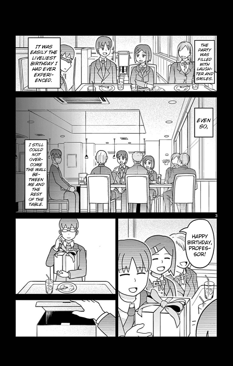 Bocchi Hakase to Robot Shoujo no Zetsubou Teki Utopia Chapter 29 page 3 - Chapter 29: Lonely Professor and Birthdays