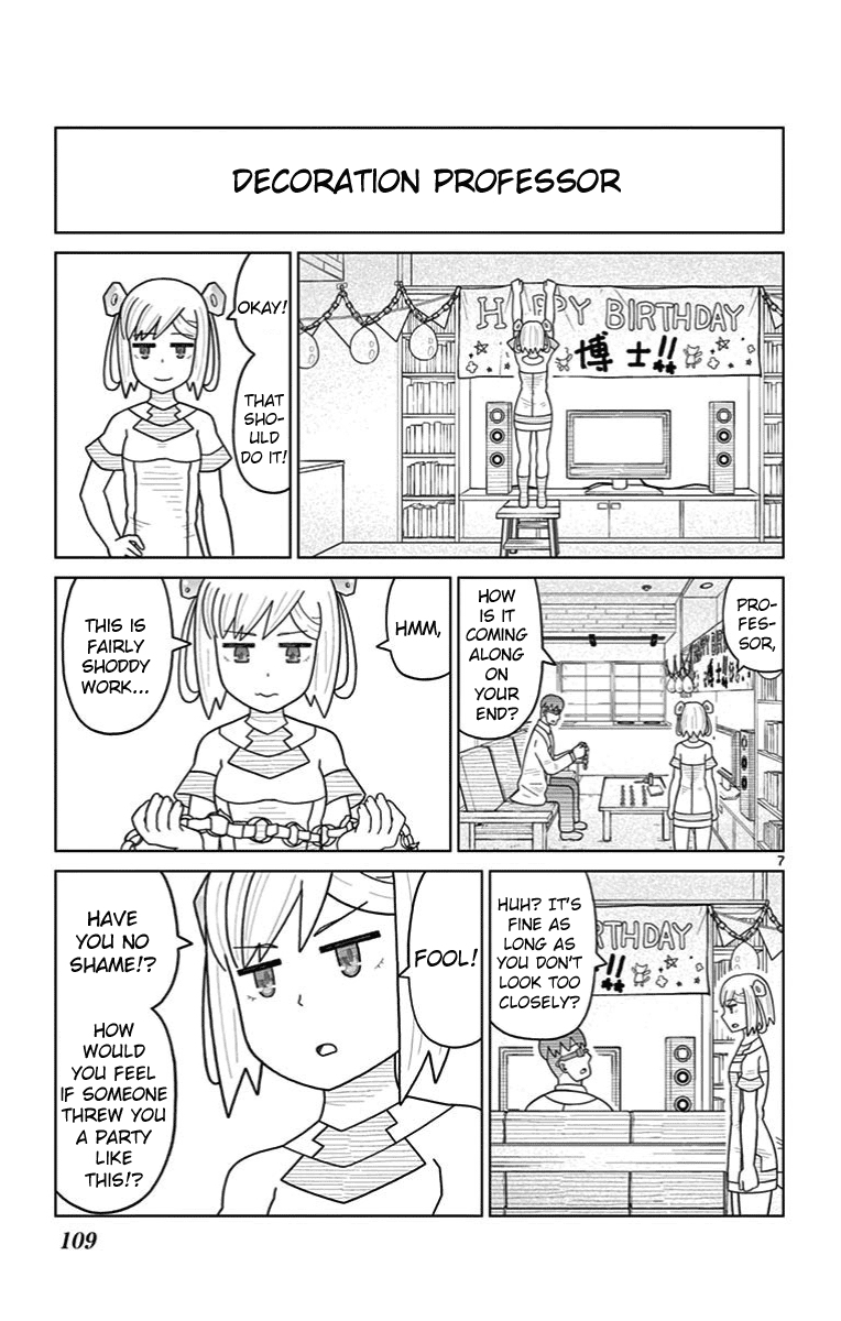 Bocchi Hakase to Robot Shoujo no Zetsubou Teki Utopia Chapter 29 page 7 - Chapter 29: Lonely Professor and Birthdays