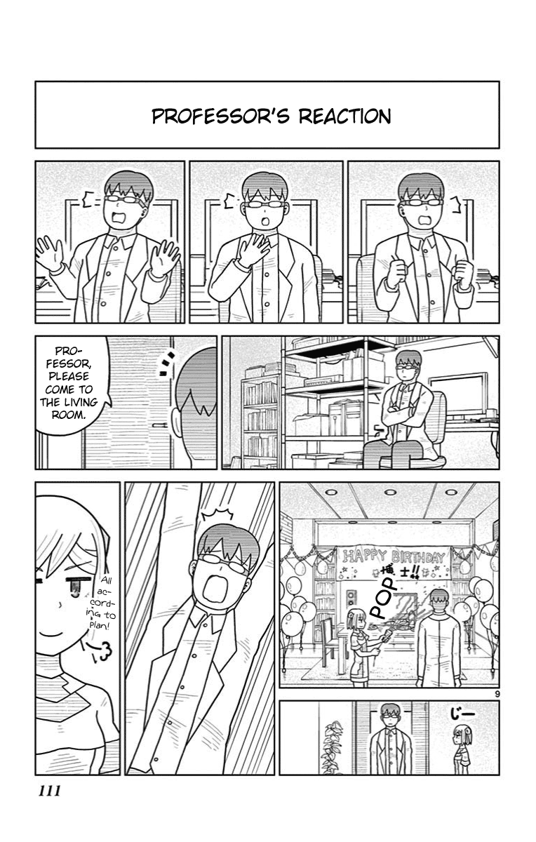 Bocchi Hakase to Robot Shoujo no Zetsubou Teki Utopia Chapter 29 page 9 - Chapter 29: Lonely Professor and Birthdays
