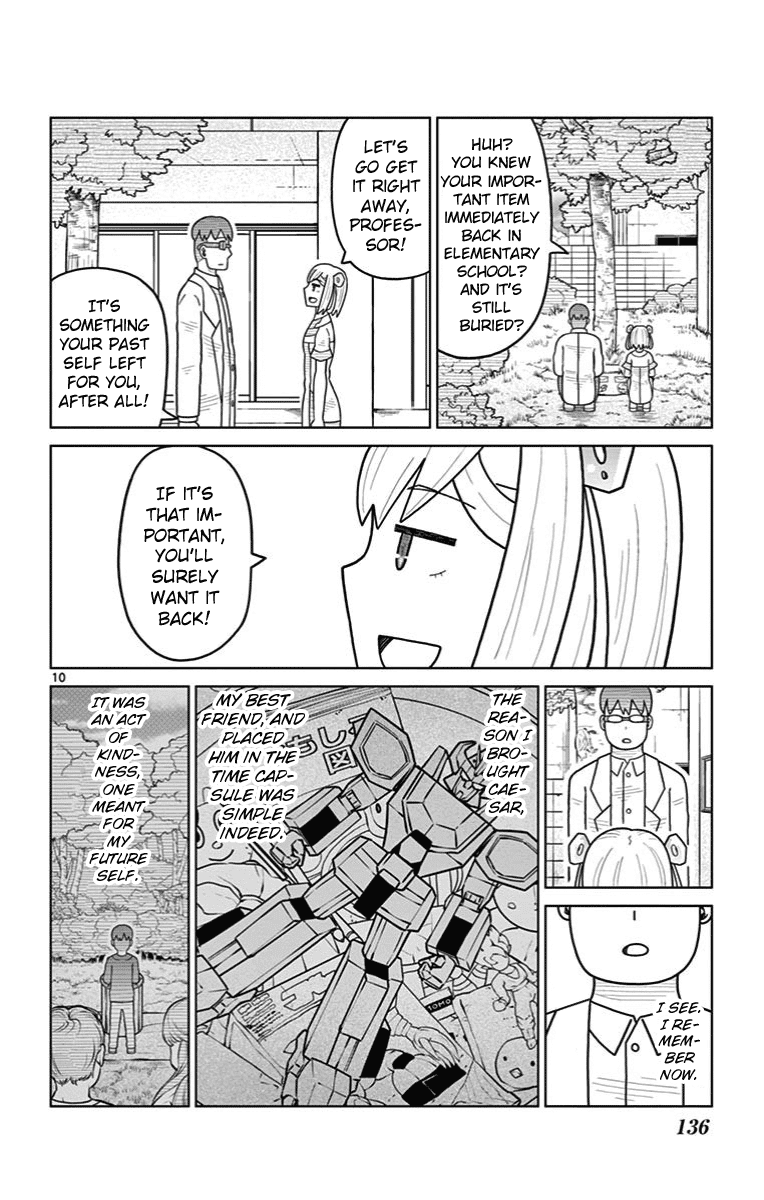 Bocchi Hakase to Robot Shoujo no Zetsubou Teki Utopia Chapter 31 page 10 - Chapter 31: Lonely Professor and the Time Capsule