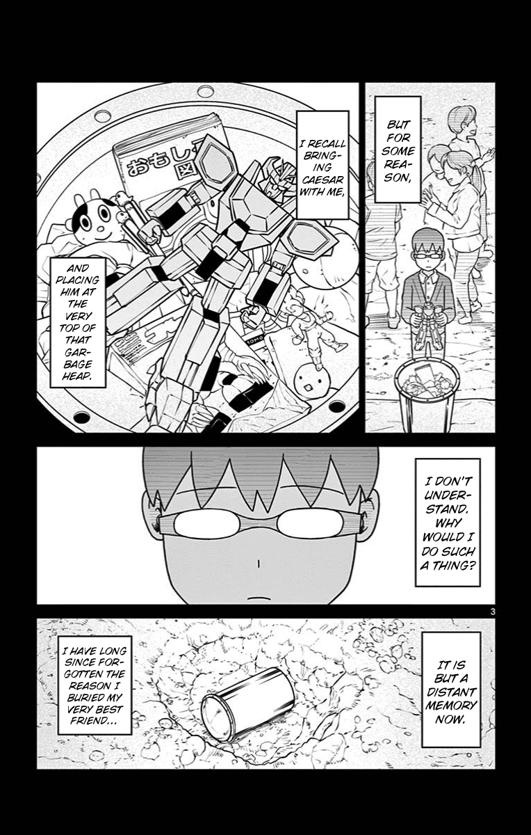 Bocchi Hakase to Robot Shoujo no Zetsubou Teki Utopia Chapter 31 page 3 - Chapter 31: Lonely Professor and the Time Capsule