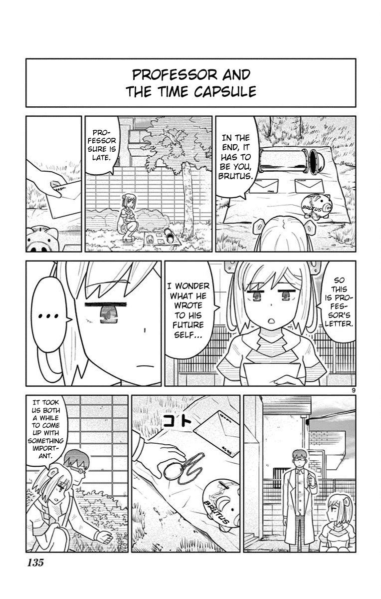 Bocchi Hakase to Robot Shoujo no Zetsubou Teki Utopia Chapter 31 page 9 - Chapter 31: Lonely Professor and the Time Capsule