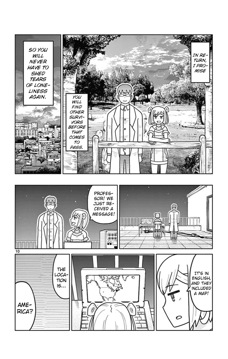 Bocchi Hakase to Robot Shoujo no Zetsubou Teki Utopia Chapter 32 page 10 - Chapter 32: Lonely Professor and Strolling