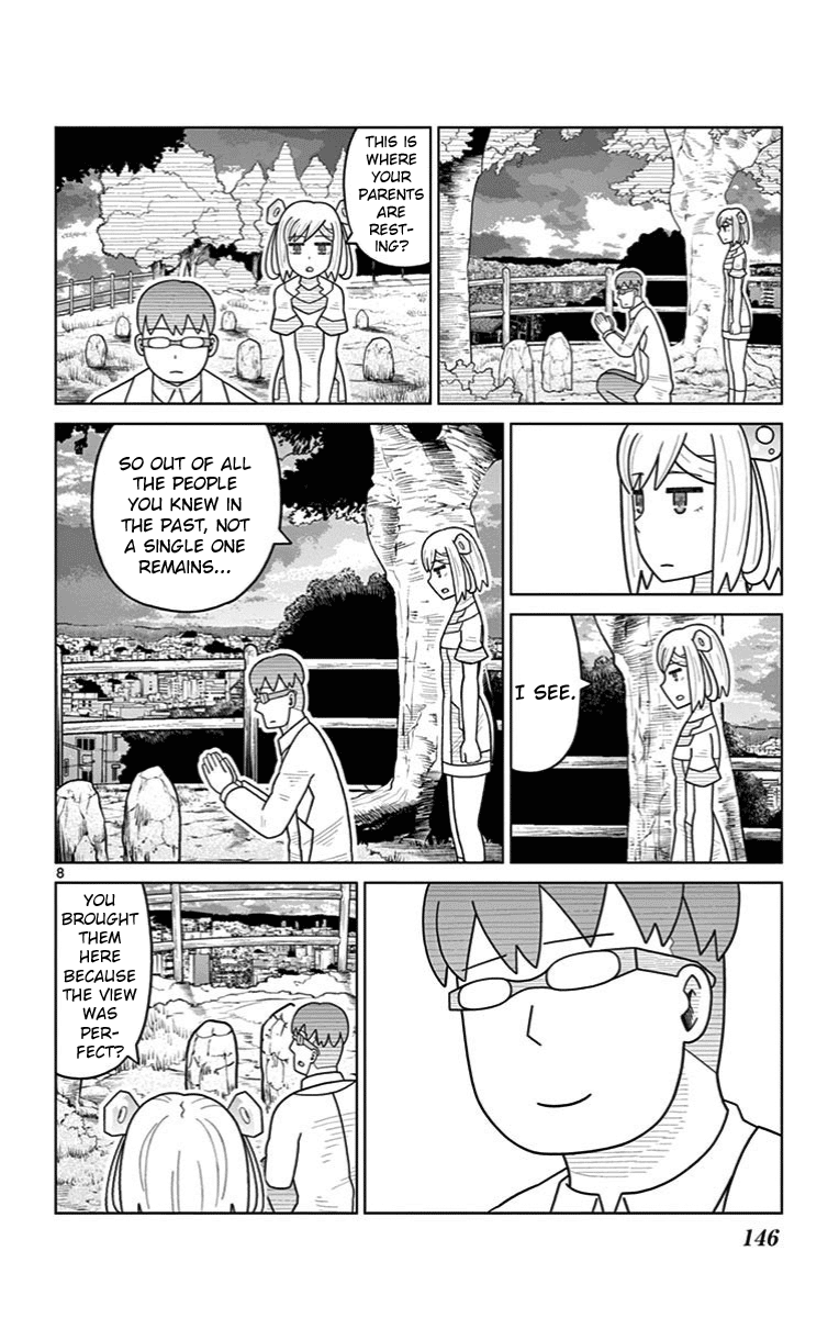 Bocchi Hakase to Robot Shoujo no Zetsubou Teki Utopia Chapter 32 page 8 - Chapter 32: Lonely Professor and Strolling