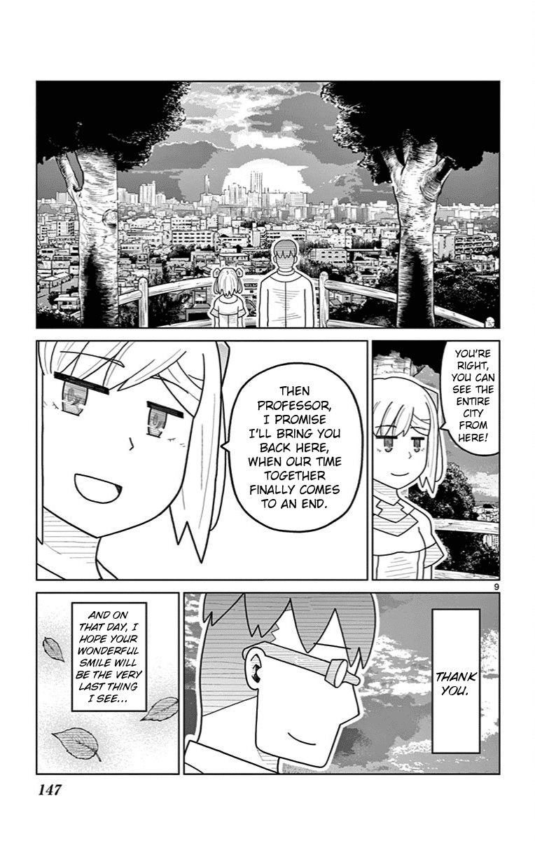 Bocchi Hakase to Robot Shoujo no Zetsubou Teki Utopia Chapter 32 page 9 - Chapter 32: Lonely Professor and Strolling