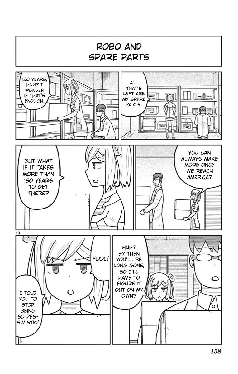 Bocchi Hakase to Robot Shoujo no Zetsubou Teki Utopia Chapter 33 page 14 - Chapter 33: Lonely Professor and Partings [END]