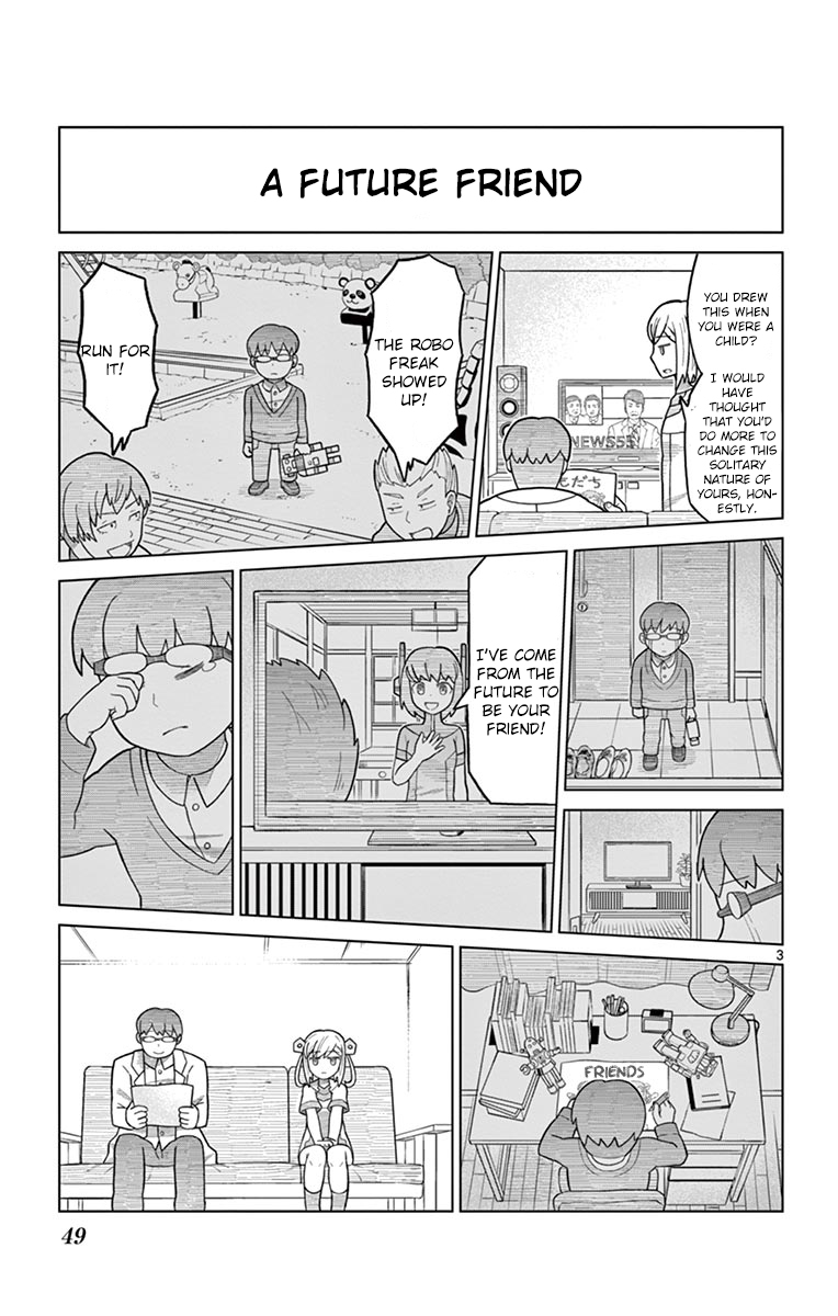 Bocchi Hakase to Robot Shoujo no Zetsubou Teki Utopia Chapter 4 page 3 - Chapter 4: Lonely Professor and Friends