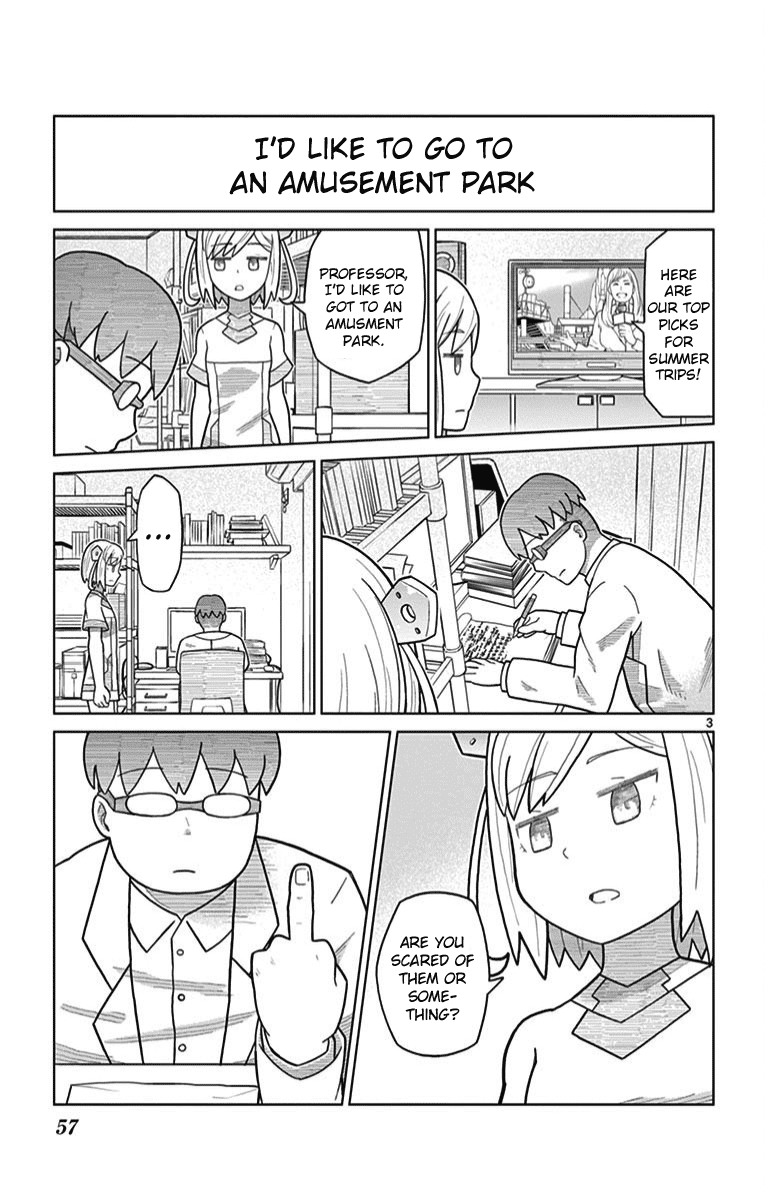 Bocchi Hakase to Robot Shoujo no Zetsubou Teki Utopia Chapter 5 page 3 - Chapter 5: Lonely Professor and the Amusement Park