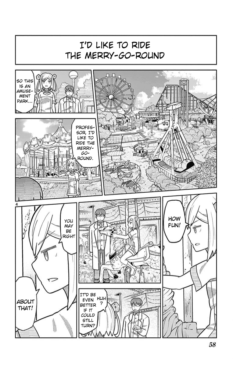Bocchi Hakase to Robot Shoujo no Zetsubou Teki Utopia Chapter 5 page 4 - Chapter 5: Lonely Professor and the Amusement Park