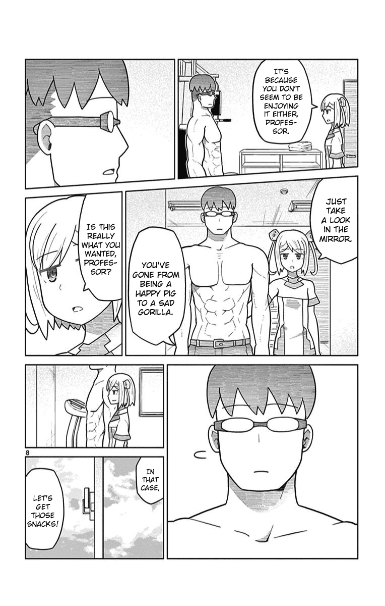 Bocchi Hakase to Robot Shoujo no Zetsubou Teki Utopia Chapter 9 page 8 - Chapter 9: Lonely Professor and Dieting