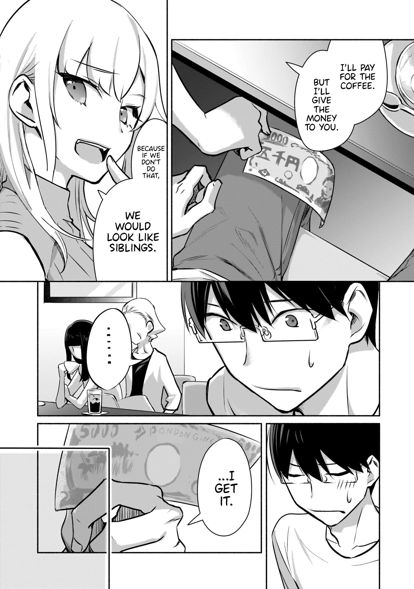 Bocchi no Boku ni Kyousei Kanojo ga Yattekita Chapter 1.2 page 5 - Chapter 1.2: I don't know her aim. <Part 2>