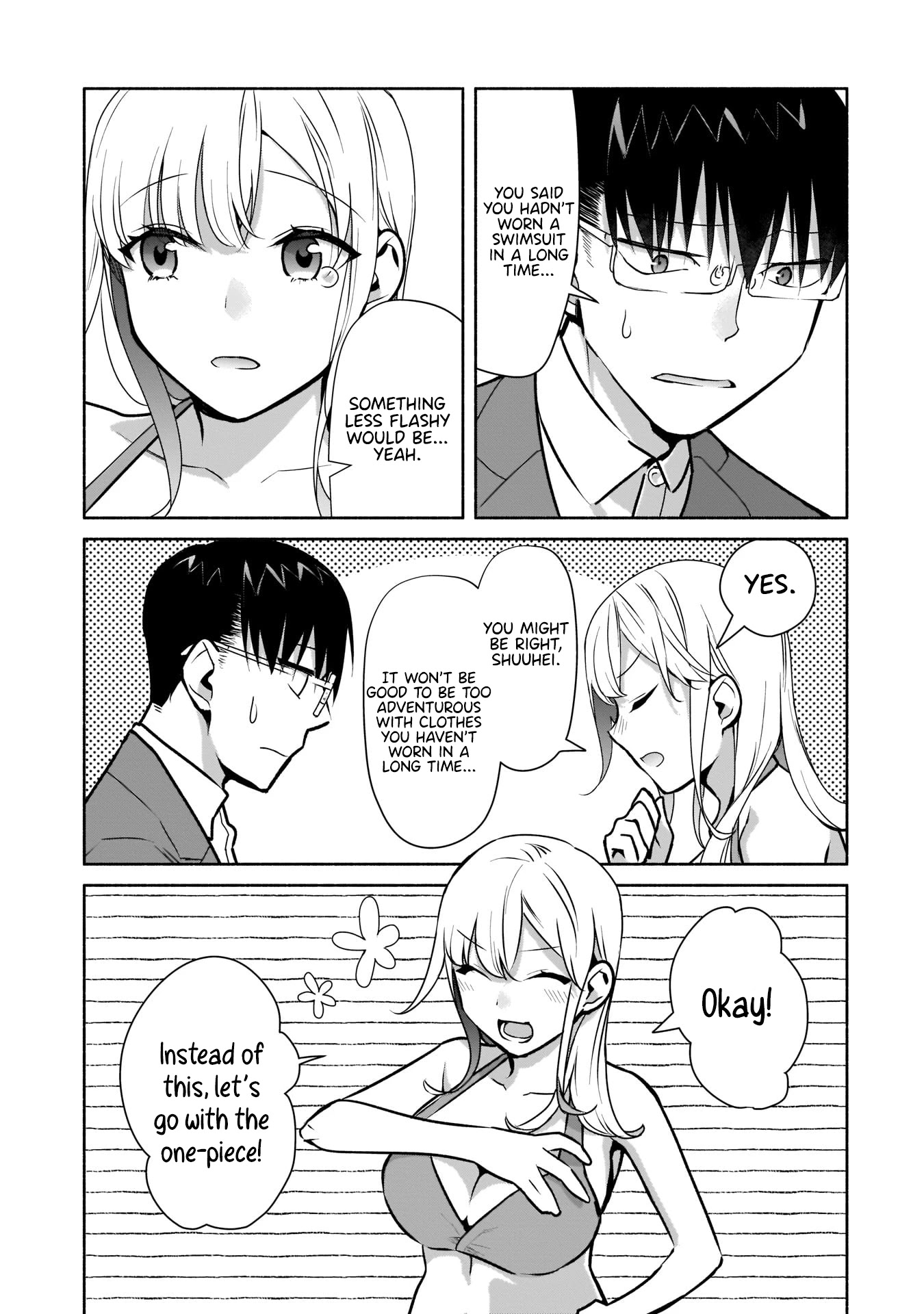 Bocchi no Boku ni Kyousei Kanojo ga Yattekita Chapter 19 page 14 - Chapter 19: The agony of choosing a swimsuit.
