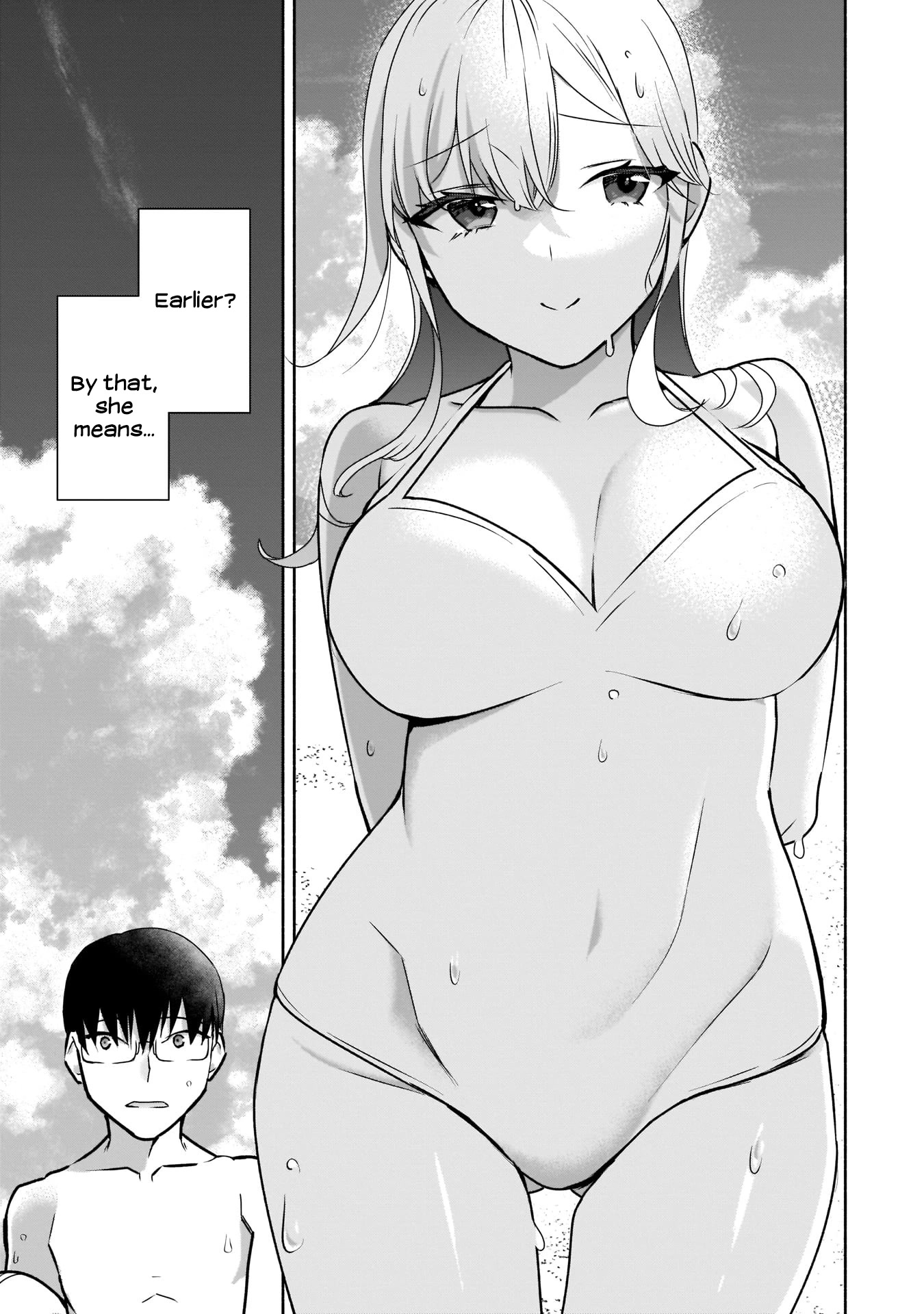 Bocchi no Boku ni Kyousei Kanojo ga Yattekita Chapter 21 page 12 - Chapter 21: The sea is risky for these two!