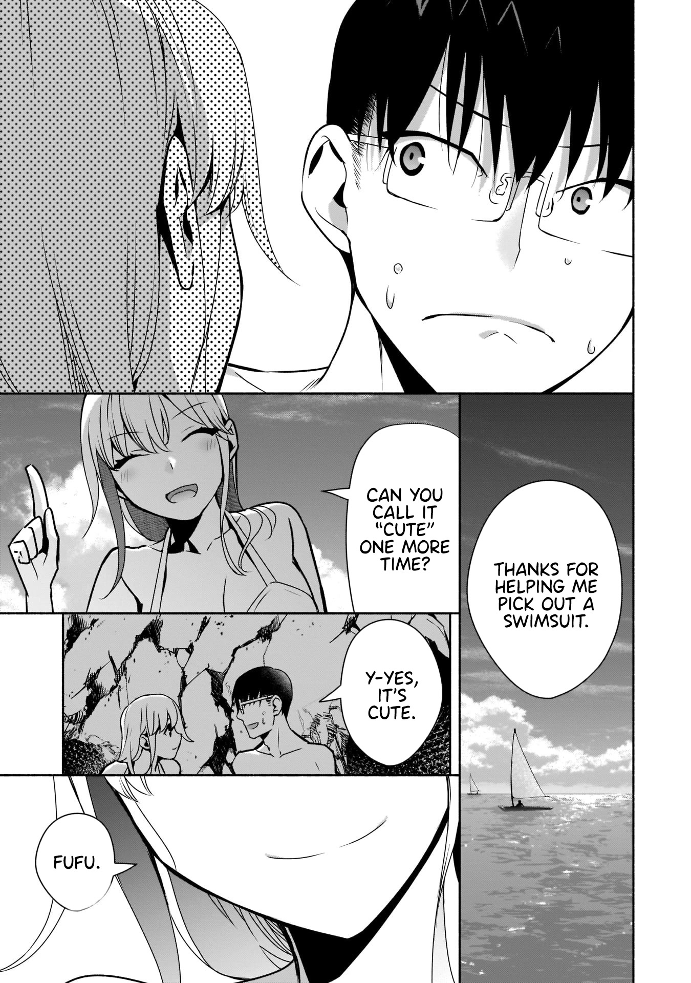 Bocchi no Boku ni Kyousei Kanojo ga Yattekita Chapter 21 page 16 - Chapter 21: The sea is risky for these two!