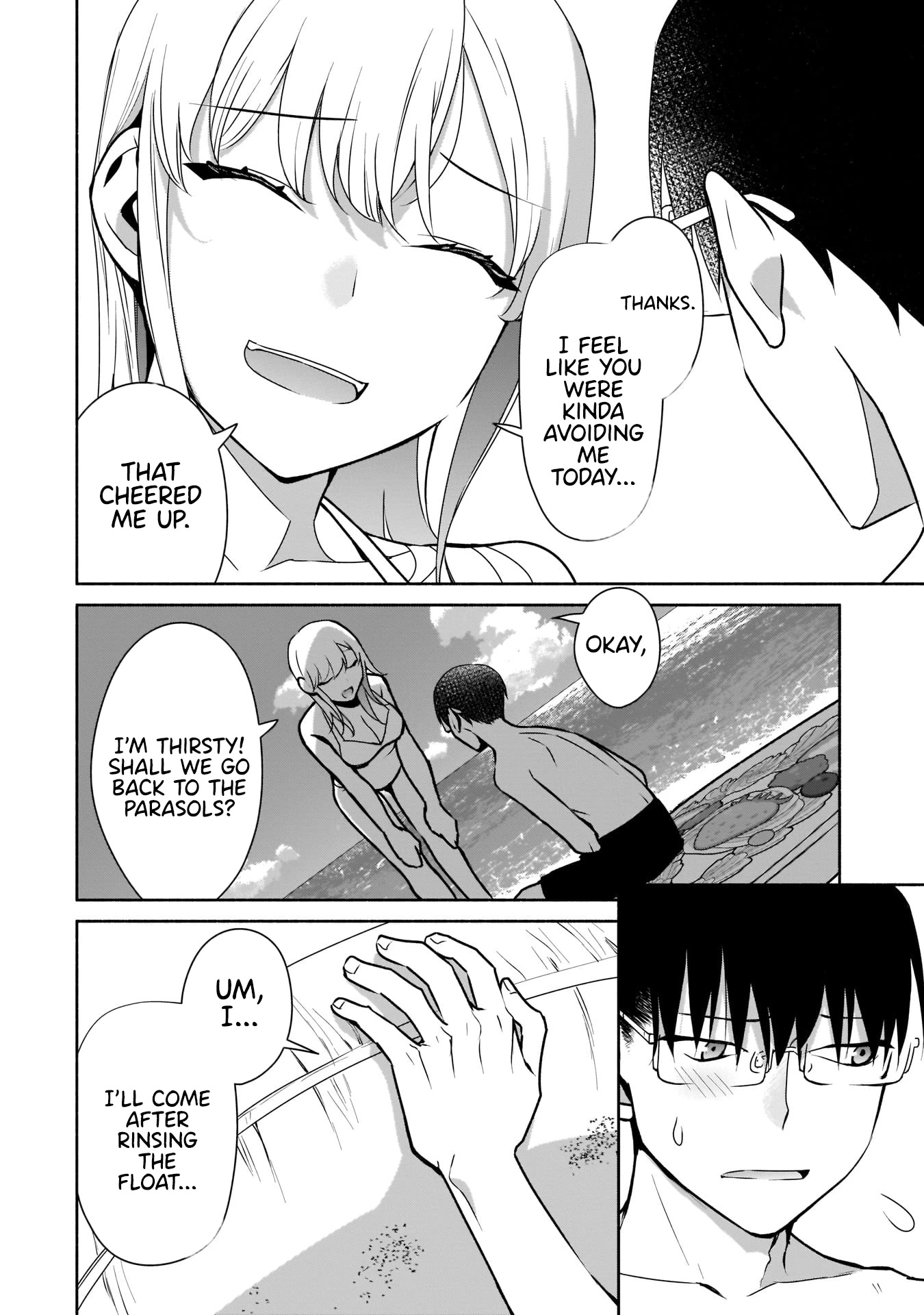 Bocchi no Boku ni Kyousei Kanojo ga Yattekita Chapter 21 page 17 - Chapter 21: The sea is risky for these two!