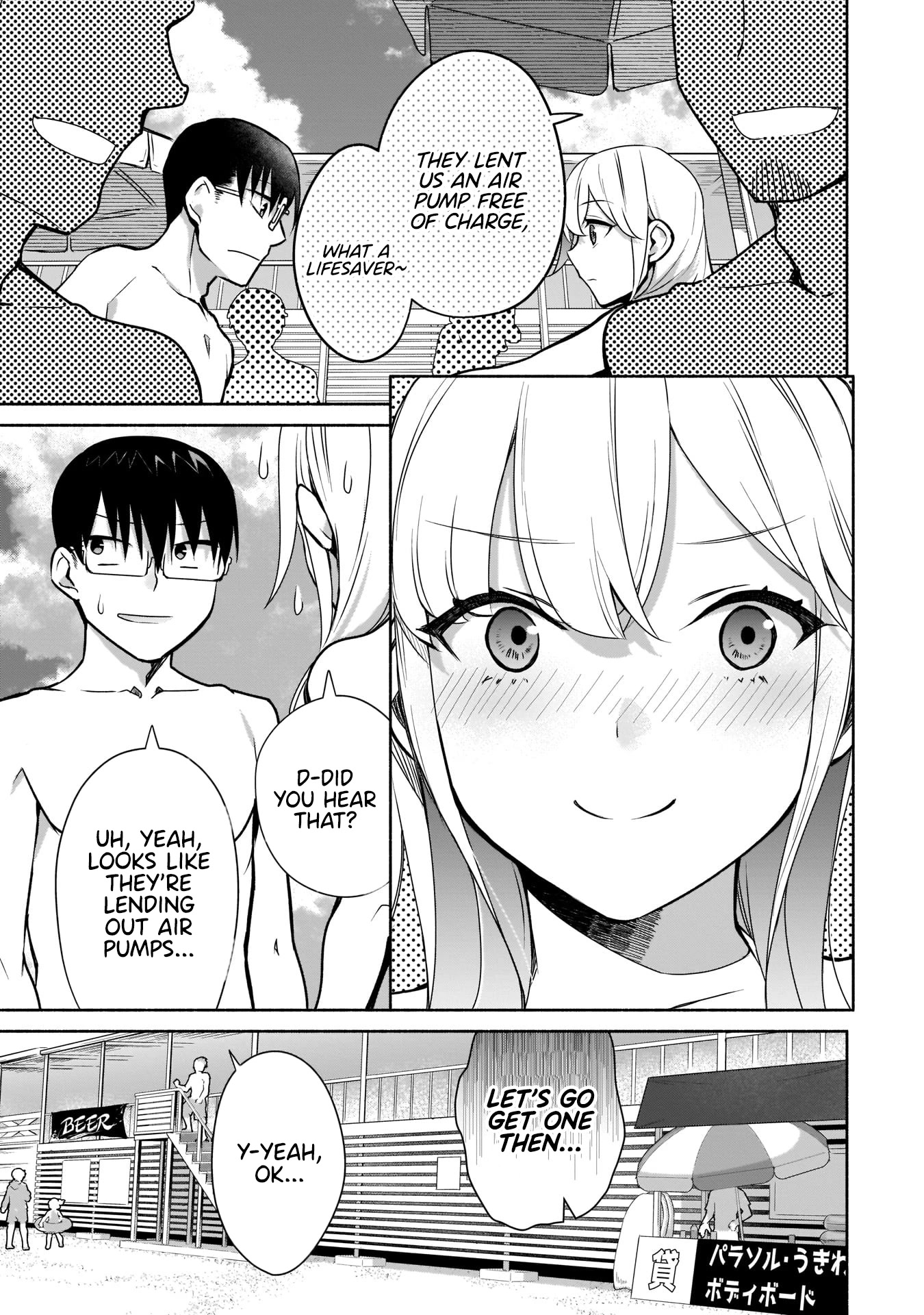 Bocchi no Boku ni Kyousei Kanojo ga Yattekita Chapter 21 page 4 - Chapter 21: The sea is risky for these two!