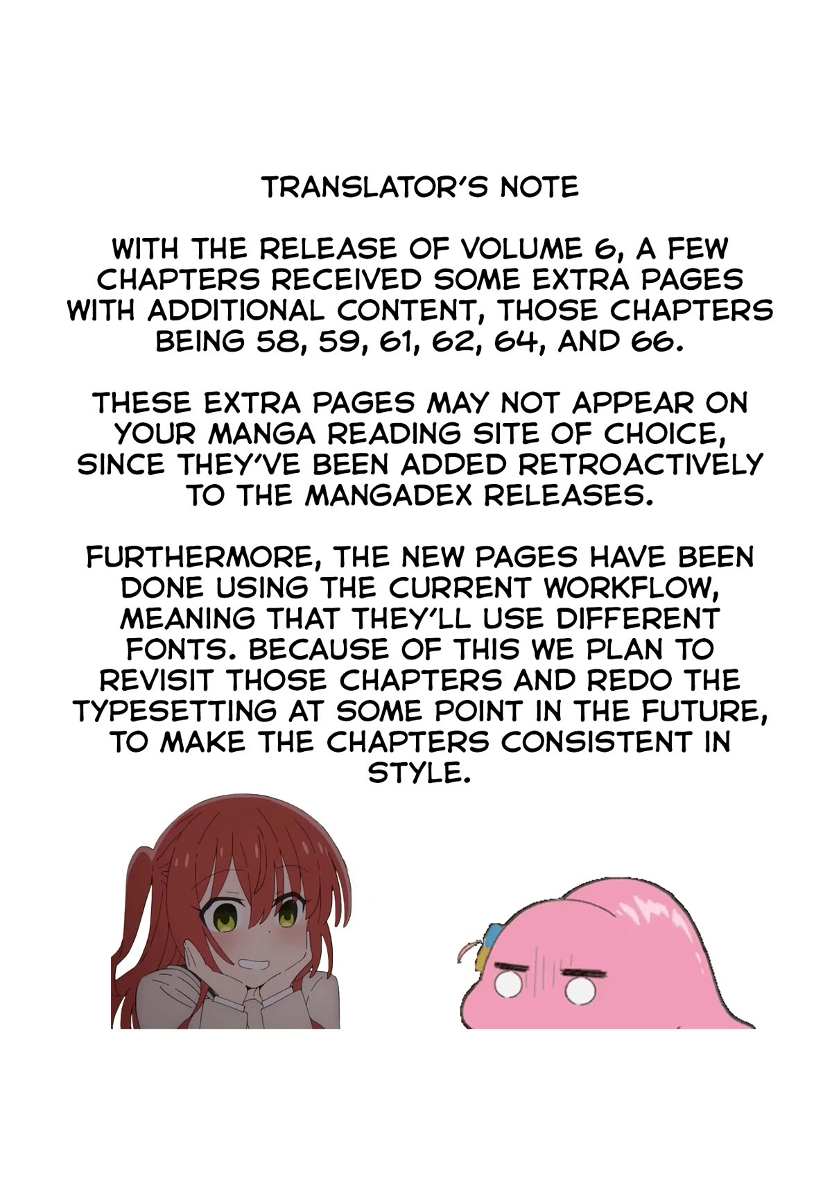 Bocchi the Rock! Chapter 69.5 page 6 - Chapter 69.5: Volume 6 Extras