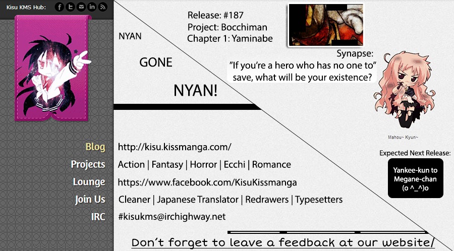 Bocchiman Chapter 1 page 1 - Chapter 1v2 : 「Yaminabe」