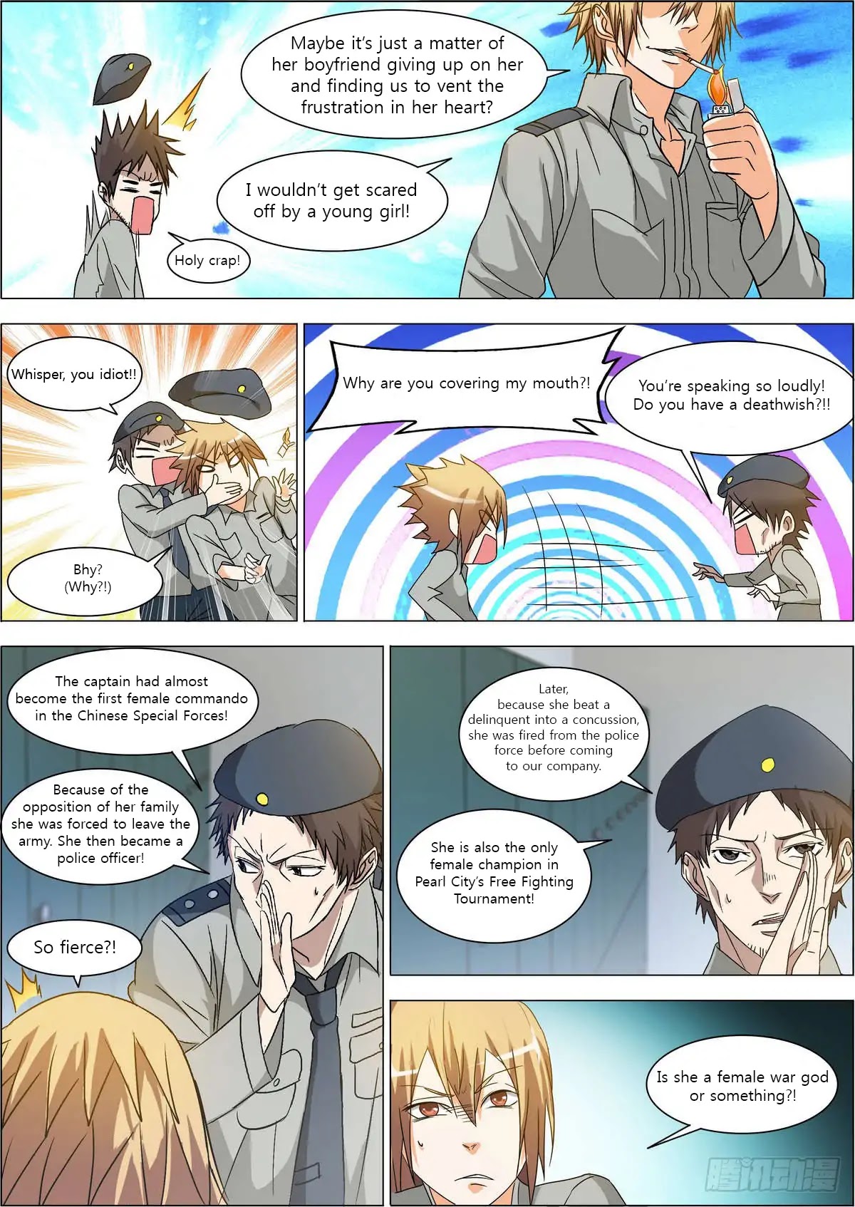 Bodyguard of the Goddess Chapter 3 page 7 - Chapter 3: Offending captain Bai