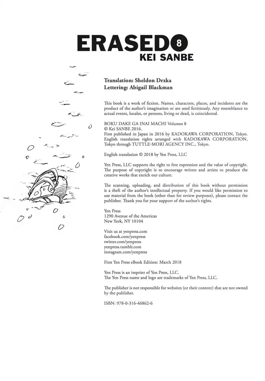Boku dake ga Inai Machi Chapter 44 page 56 - Chapter 44: The Town Without Me, January 2012 [END]