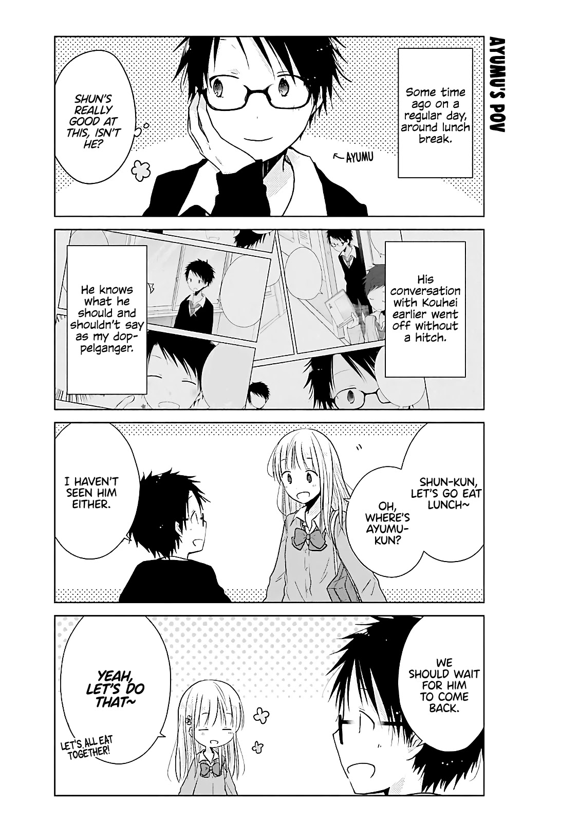 Boku ga Boku de Aru Tame ni Chapter 10 page 10 - Chapter 10: side.A: A day in the life of “me” and I. side.B: A day in the life of me and “I”.