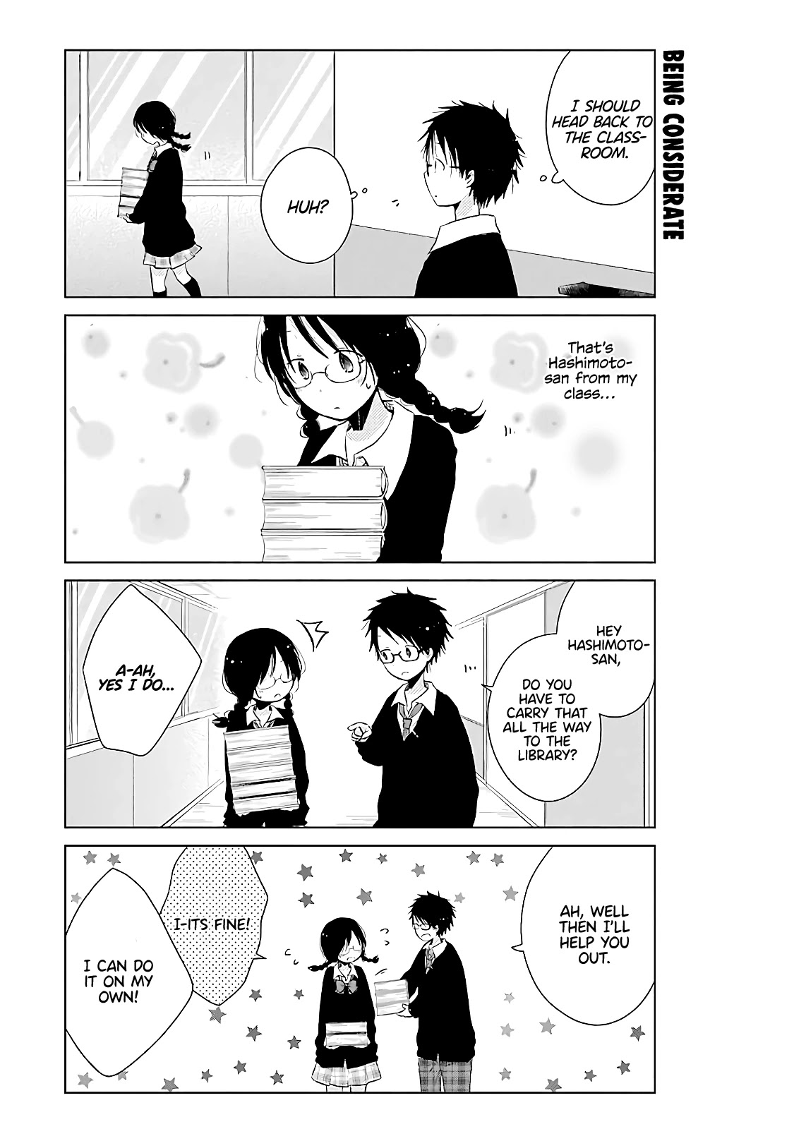 Boku ga Boku de Aru Tame ni Chapter 10 page 13 - Chapter 10: side.A: A day in the life of “me” and I. side.B: A day in the life of me and “I”.