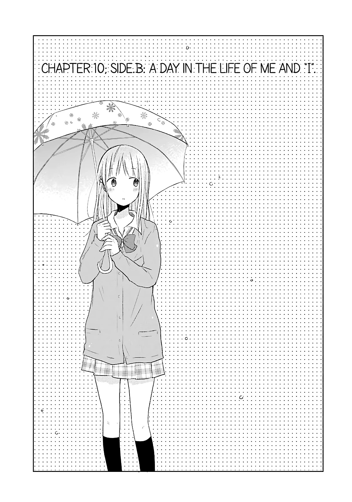 Boku ga Boku de Aru Tame ni Chapter 10 page 20 - Chapter 10: side.A: A day in the life of “me” and I. side.B: A day in the life of me and “I”.