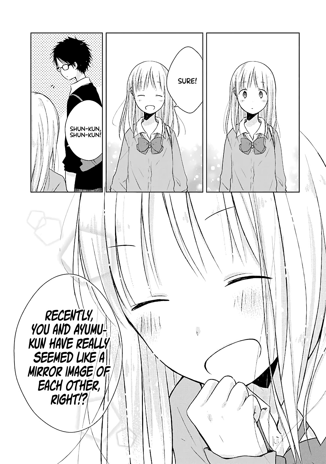 Boku ga Boku de Aru Tame ni Chapter 10 page 31 - Chapter 10: side.A: A day in the life of “me” and I. side.B: A day in the life of me and “I”.