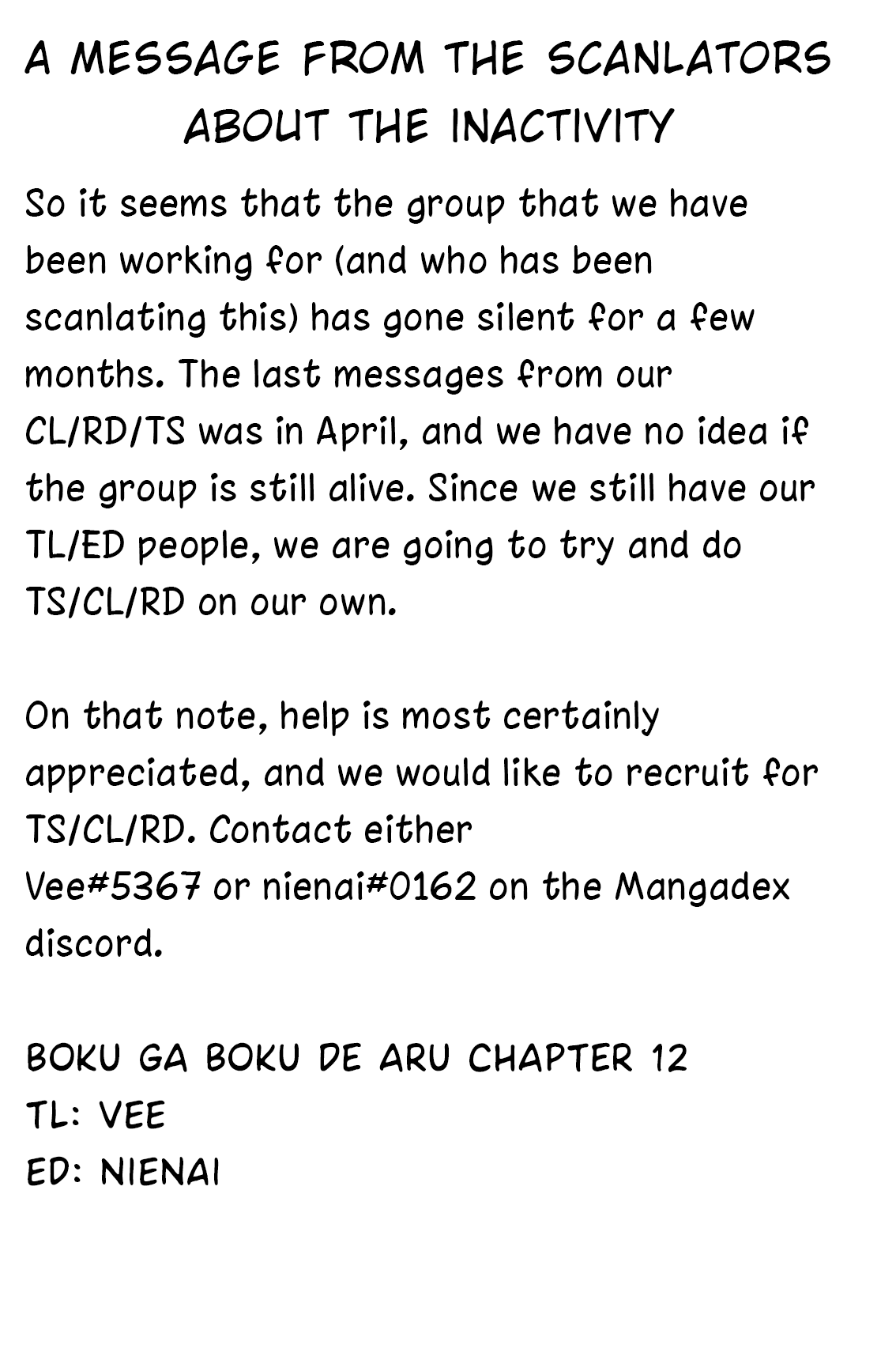 Boku ga Boku de Aru Tame ni Chapter 12 page 21 - Chapter 12: Why Don't You Try Talking With Me First?