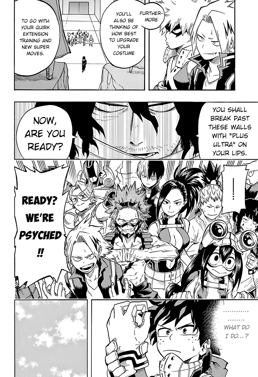 Boku no Hero Academia Chapter 100 page 12 - Chapter 100: Whip Up Some Super Moves