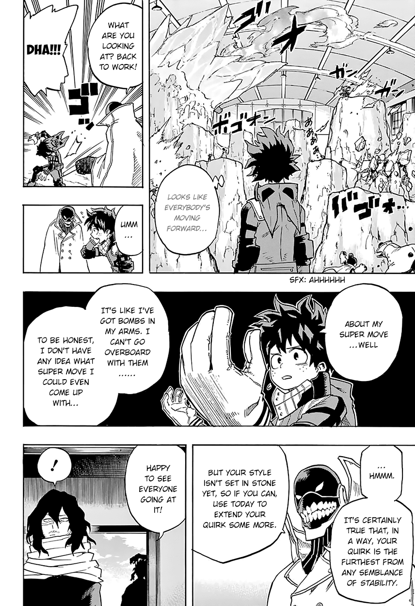 Boku no Hero Academia Chapter 100 page 14 - Chapter 100: Whip Up Some Super Moves