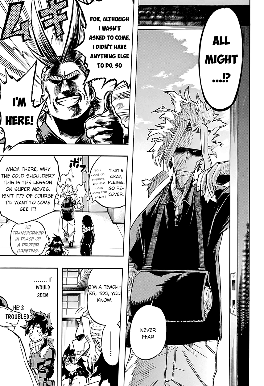 Boku no Hero Academia Chapter 100 page 15 - Chapter 100: Whip Up Some Super Moves