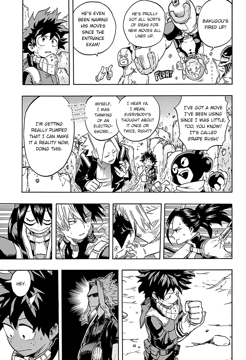 Boku no Hero Academia Chapter 100 page 17 - Chapter 100: Whip Up Some Super Moves