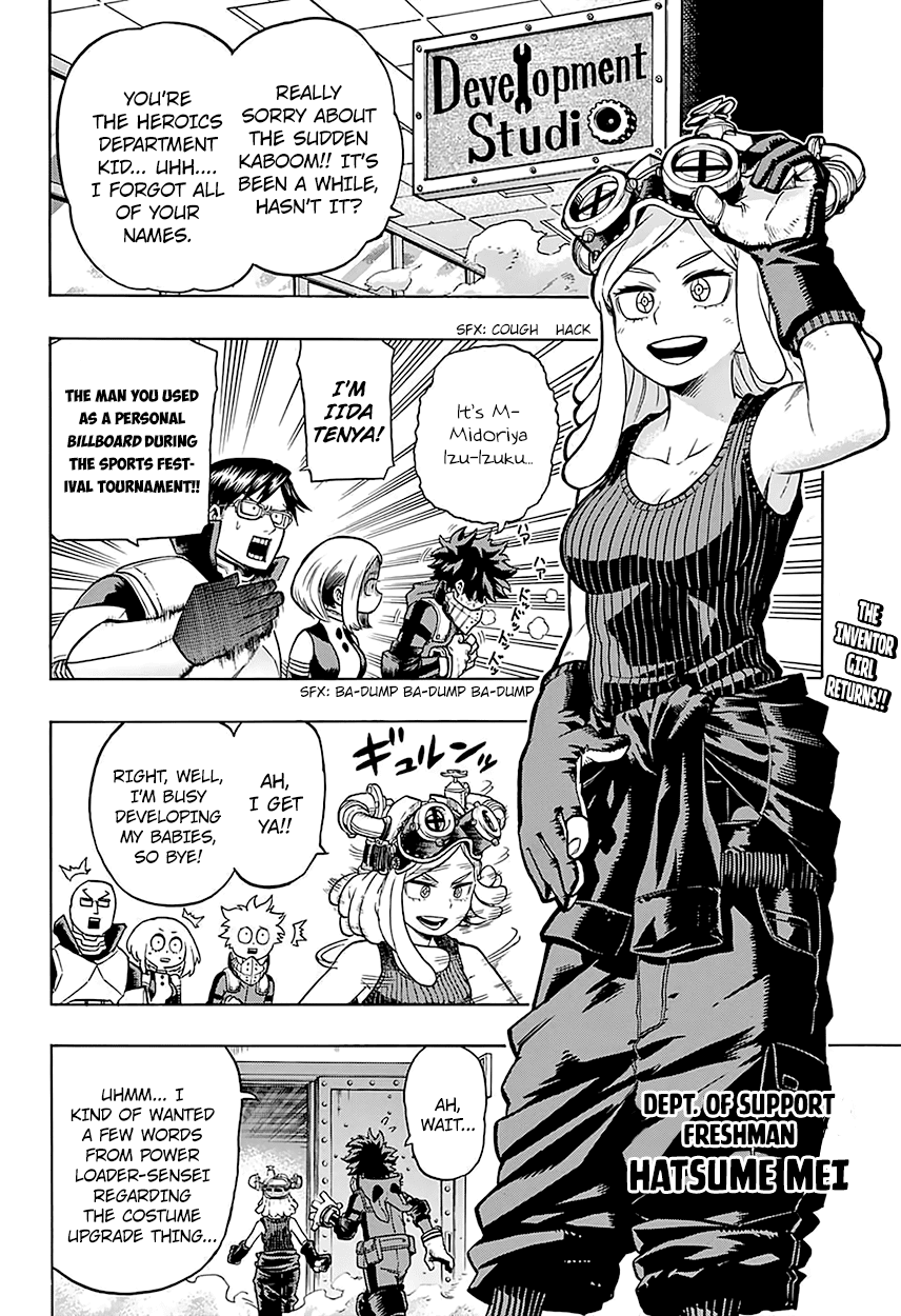 Boku no Hero Academia Chapter 101 page 5 - Chapter 101: The Girl Named Hatsume Mei
