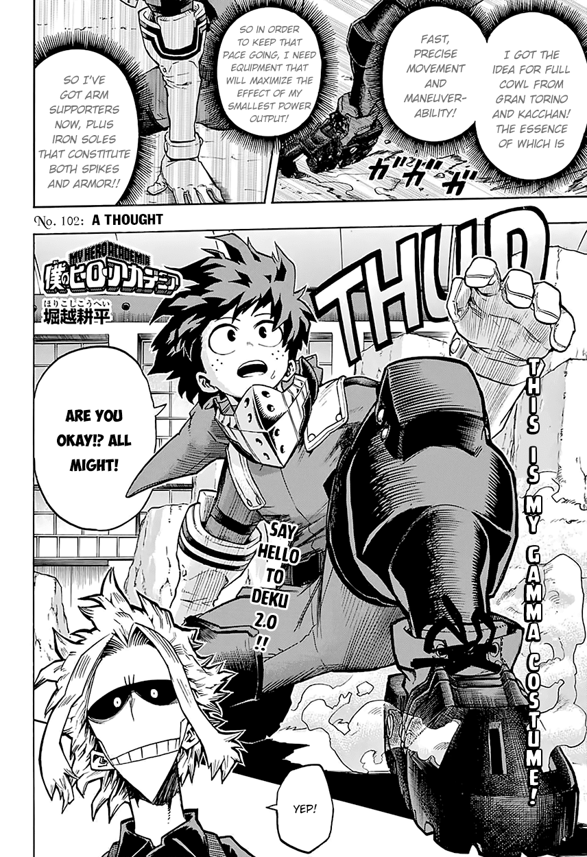 Boku no Hero Academia Chapter 102 page 5 - Chapter 102: A Thought