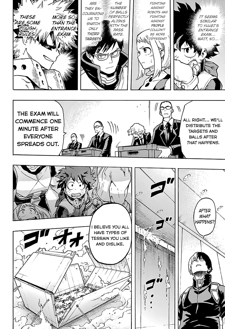 Boku no Hero Academia Chapter 103 page 14 - Chapter 103: The Exam