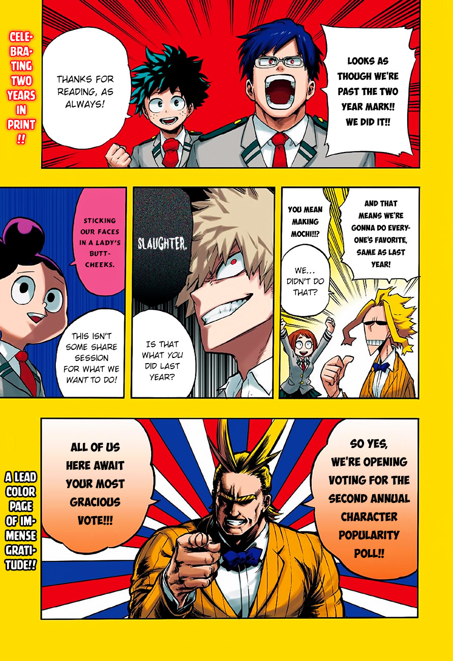 Boku no Hero Academia Chapter 106 page 5 - Chapter 106: Class 1-A