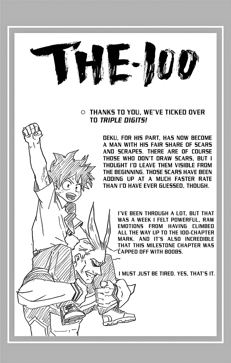 Boku no Hero Academia Chapter 108.5 page 6 - Chapter 108.5: Volume 12 Omake