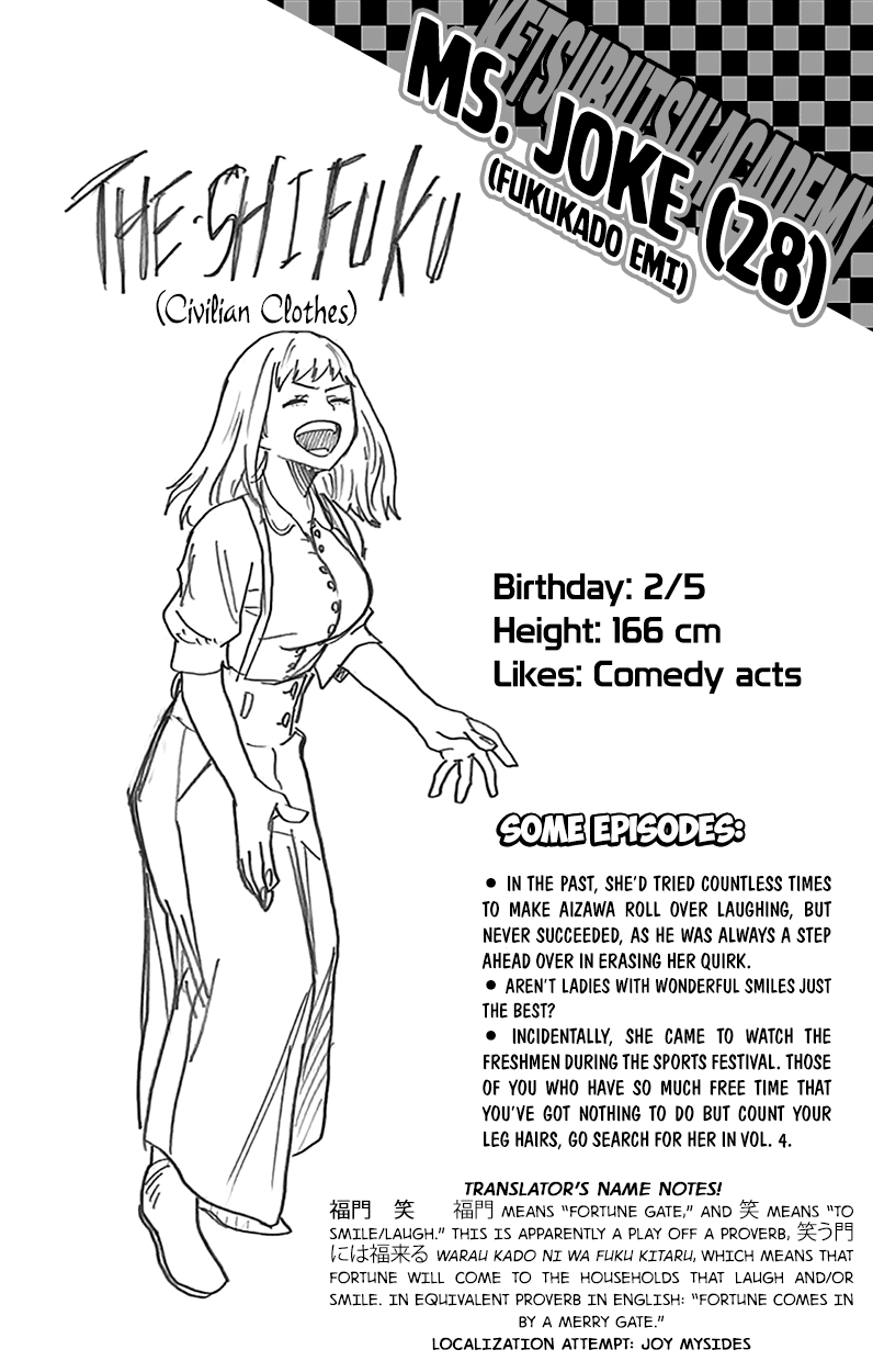 Boku no Hero Academia Chapter 108.5 page 9 - Chapter 108.5: Volume 12 Omake