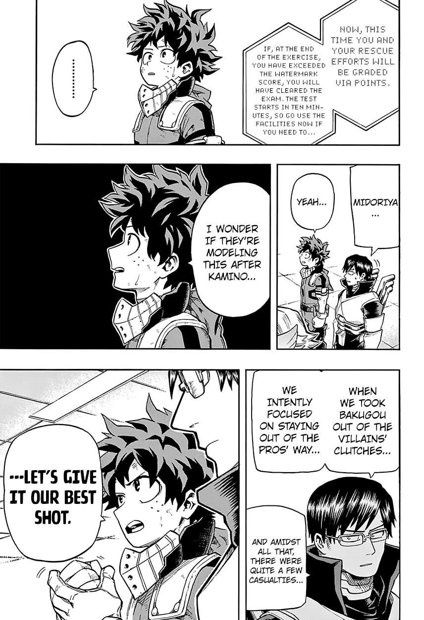 Boku no Hero Academia Chapter 109 page 6 - Chapter 109: Rescue Exercise