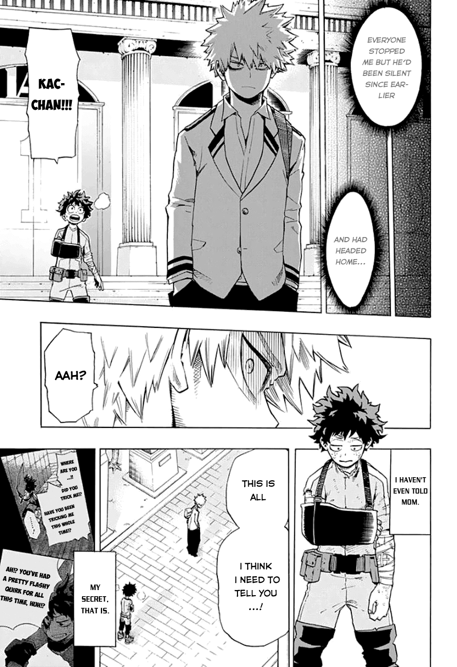 Boku no Hero Academia Chapter 11 page 13 - Chapter 11: Bakugo's Starting Line