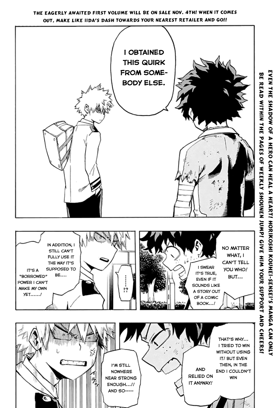 Boku no Hero Academia Chapter 11 page 14 - Chapter 11: Bakugo's Starting Line