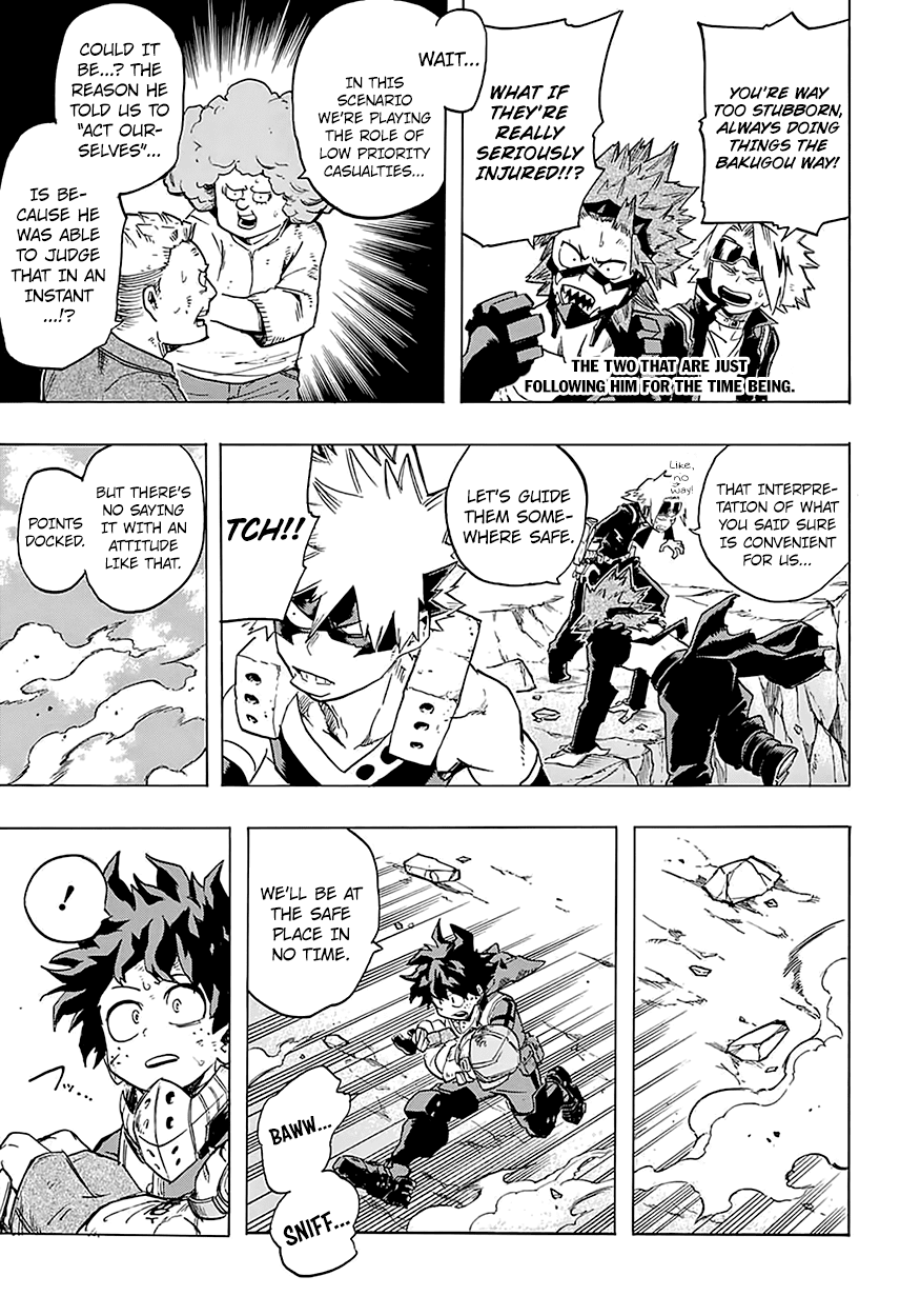 Boku no Hero Academia Chapter 110 page 12 - Chapter 110: Rescue Exercise (Cont.)
