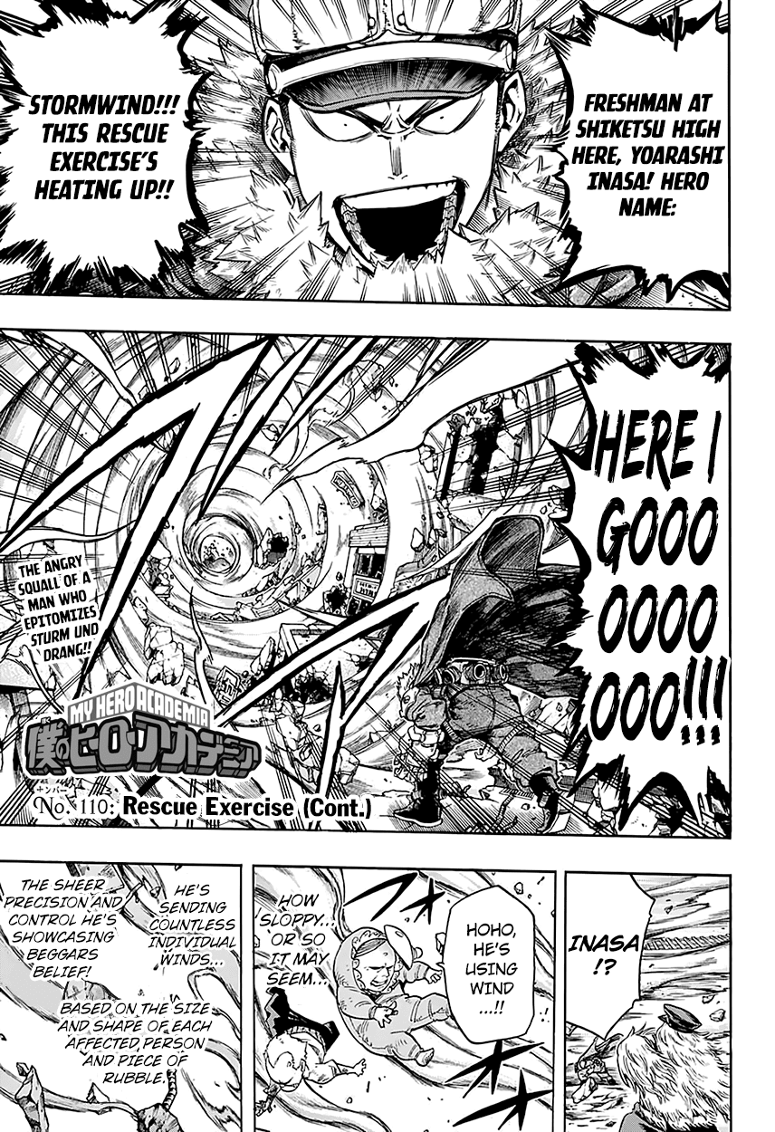 Boku no Hero Academia Chapter 110 page 4 - Chapter 110: Rescue Exercise (Cont.)